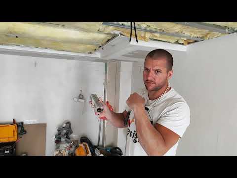 Видео: Скрито осветление преди затварянето с гипсокартон Лепене на LED лента вързване на трафа #електро