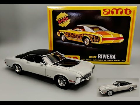 Видео: Сборка кастомной модели Buick Riviera 430 1969 года в масштабе 1/25. Как собрать двухцветную маск...