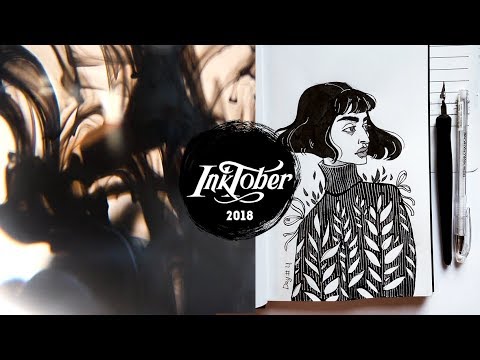 Видео: ИНКТОБЕР 2018 INKTOBER | part 1 | Показываю процесс, делюсь впечатлением и советами