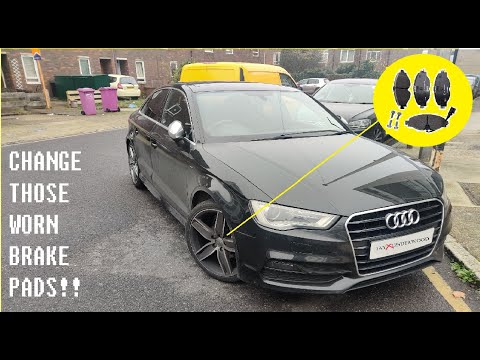 Видео: Замена передних тормозных колодок Audi A3 2013 2014 2015 2016 2017 2018 2019 2020