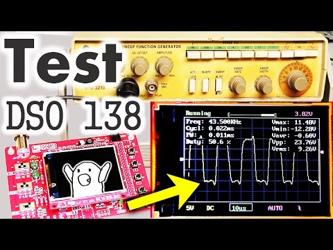 Видео: Подробный тест и применение осциллографа DSO138