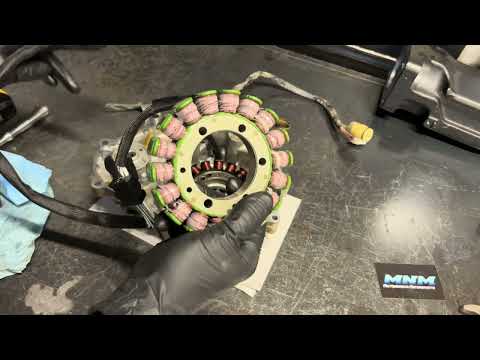 Видео: Yamaha Grizzly 450 — разряженная батарея — не заряжается. Замена статора/магнето.