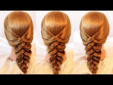 Видео: Коса клином | Авторские причёски | Лена Роговая | Hairstyles by REM | Copyright © #hairstyles