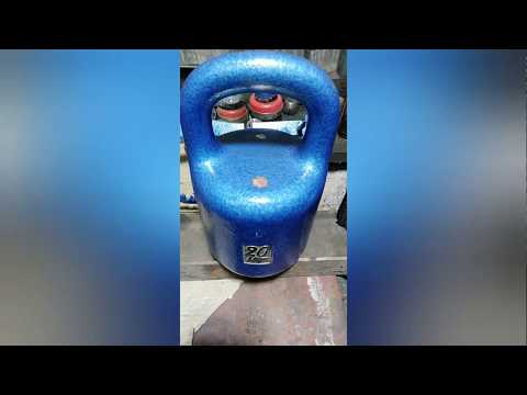 Видео: restoration of the old kettlebell Реставрация старой гири