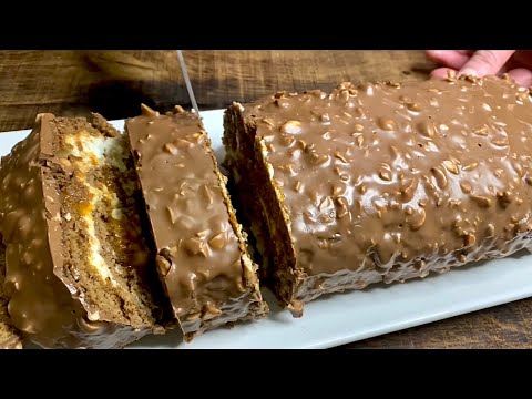 Видео: Невероятно Вкусный Рулет СНИКЕРС! А ЧТО ВНУТРИ? Вкуснее ЛЮБОГО Торта! он тает во рту!