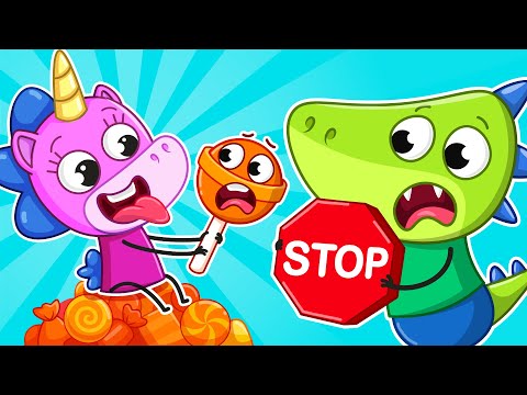 Видео: Не Ешь Много Сладостей! | Вредная vs Полезная Еда 🍭🍎 | Крошка Мими🦄