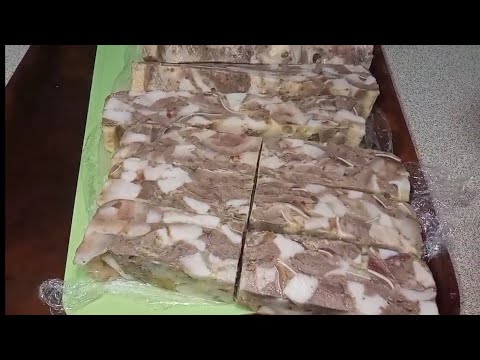 Видео: Блог/Денис Савенков/обзор закуска со свининой головы/