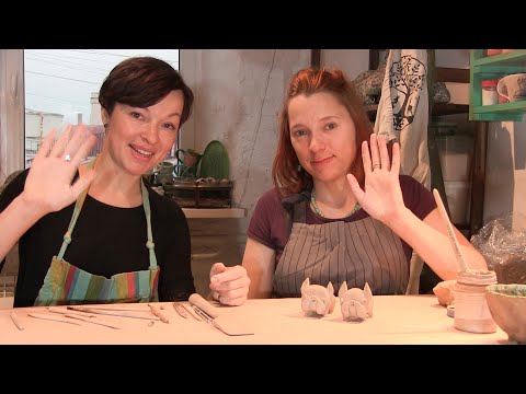 Видео: Лепка бульдога. Мелкая пластика из глины.