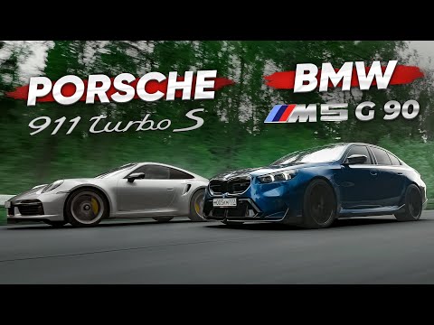 Видео: 1000 л.с. BMW M5 G90 vs 800 л.с. Porsche 911 GoshaTurboTech