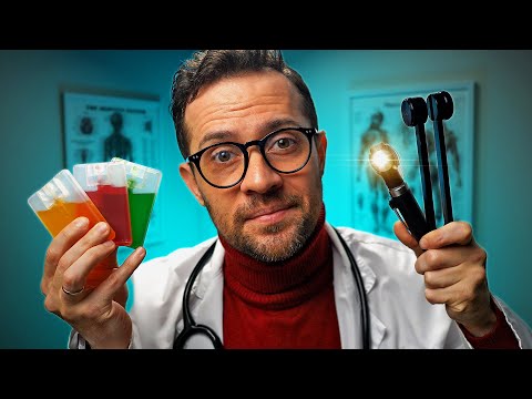Видео: Подробный физический осмотр ASMR для расслабления и сна (тесты на уши, нос, глаза, слух, обоняние)
