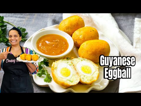 Видео: Яичные шарики из гайанской маниоки/юкки #guyaneserecipe #viralvideo #eggballs #streetfood