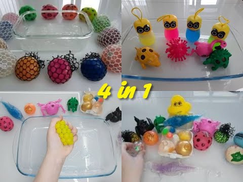 Видео: ASMR 😍 4 in 1 Cutting antistress toys. What is inside? Режем антистресс игрушки. Что внутри?