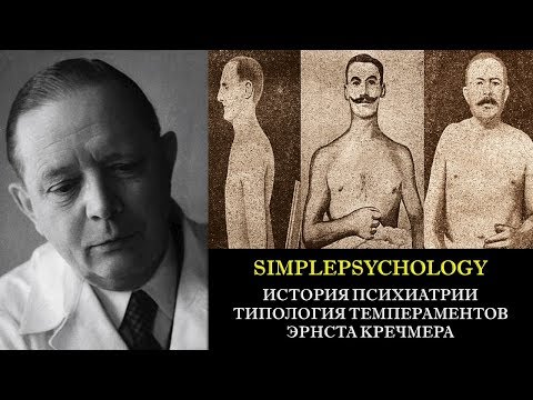 Видео: История психиатрии. Типология темпераментов Эрнста Кречмера.