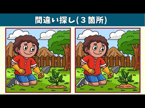 Видео: Найдите 3 отличия | Иллюстрация Версия #1076