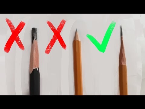 Видео: Как правильно точить карандаш?