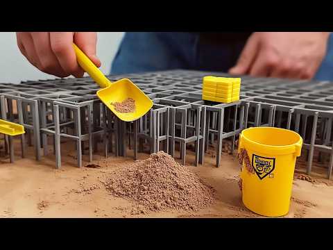 Видео: Мужчина Строит 5-Этажное Здание из Мини-Кирпичей | Малогабаритный DIY @OUROBOROS-ARQ192