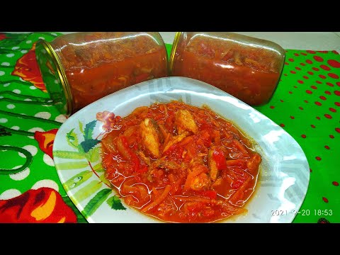 Видео: ОВОЩИ 🌶со СКУМБРИЕЙ🦈 на ЗИМУ//Попробуйте - ПОНРАВИТСЯ ВСЕМ👍👍👍!//