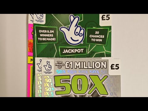 Видео: Скретч-карты номиналом 5 фунтов стерлингов, микс из 20 фунтов стерлингов в игре