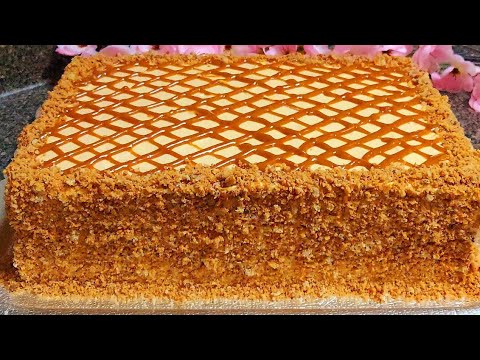Видео: Карамель торт ва чукмайдиган бисквит тайёрлаш!  Карамельно-ореховый торт!