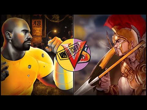 Видео: Unmatched 1x1 Гачи Патрогл трогает мускулистого броневичка (Ахиллес VS Люк Кейдж)