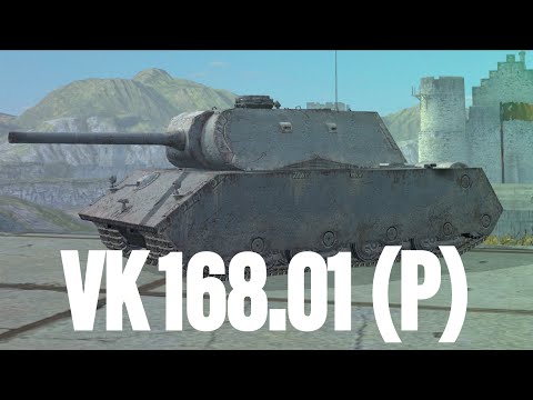 Видео: VK 168.01 (P) Немецкий мутант в 3 отметки | Tanks Blitz