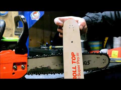 Видео: Kак натянуть цепь бензопилой