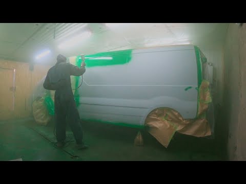 Видео: Рено Трафик. Покрас в круг. Финиш.