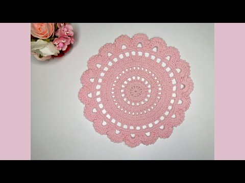 Видео: Красивая салфеточка для декора или сервировки стола