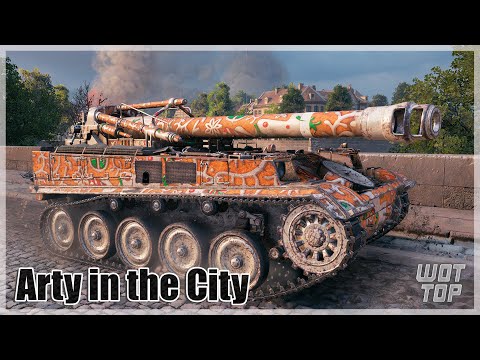 Видео: AMX 13 F3 AM - Арта в Городе - World of Tanks