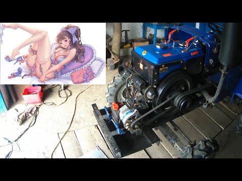 Видео: МотоТрактор Китайский. Гидравлика на перед