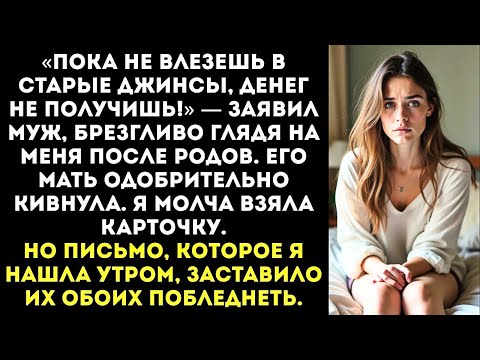 Видео: «Пока не влезешь в старые джинсы, денег не получишь!» — заявил муж, швырнув мне абонемент в зал.