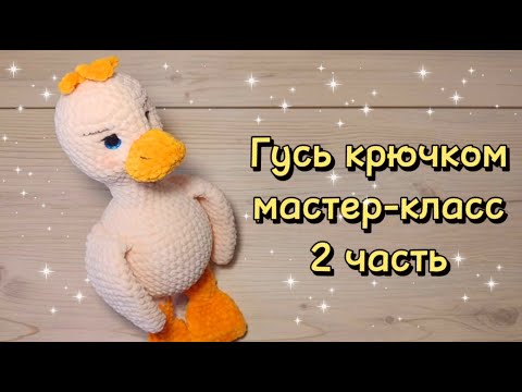 Видео: ГУСЬ крючком. Мастер-класс. 2 часть.