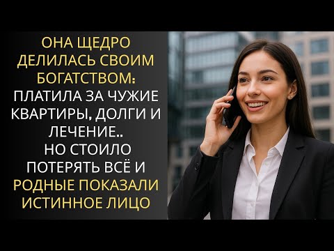 Видео: Пока у неё был капитал — её называли душой семьи. Но в один день случилось страшное