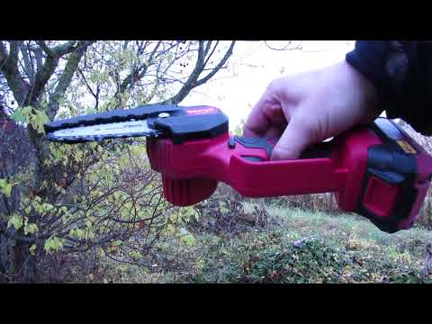 Видео: СУПЕРПИЛА для дачи для одной руки. Пилит даже алычу! Аккумуляторная пила Wortex LX CEC 2518-1