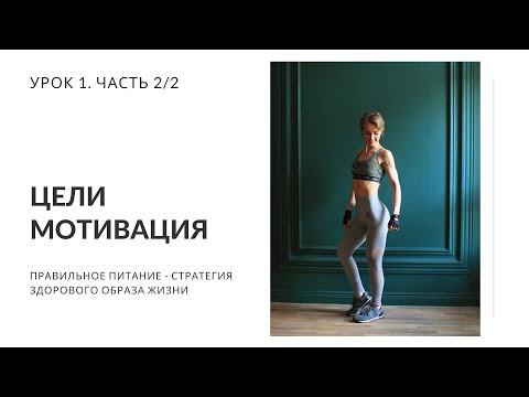 Видео: Постановка целей и мотивация. Цели. Ресурсы. Окружение. Урок 1. Часть 2/2. Нутрициолог Мария Сафина
