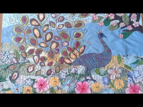 Видео: Текстильная пицца. Павлин.