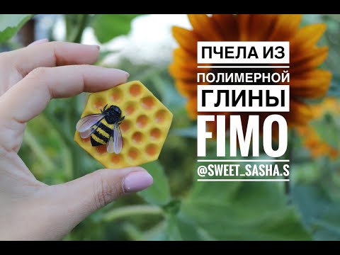 Видео: Мастер-класс: Пчелка из полимерной глины FIMO/polymer clay tutorial