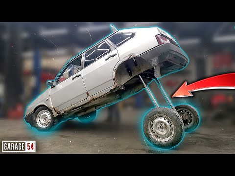 Видео: Бешеная подвеска из ГИДРОЦИЛИНДРОВ от экскаватора