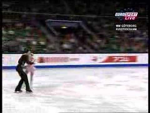 Видео: Мухортова-Траньков Чемпионат мира 2008 короткая программа