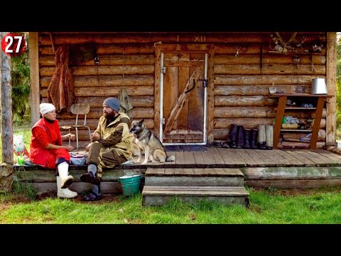 Видео: Жить на севере, как это? Изба, дикая рыбалка, юкола, сбор грибов и шишек, баня - быт в тайге - север