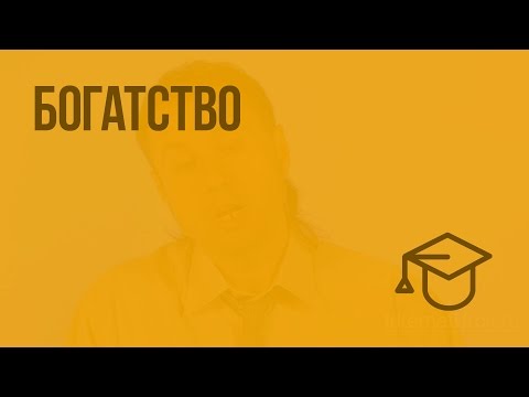 Видео: Богатство. Видеоурок по обществознанию 5 класс