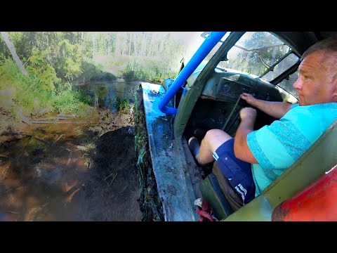Видео: Зимние гусеницы АТЛа в вязком болоте