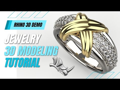 Видео: Учебник Rhino 3D: Создание старинных колец X #478