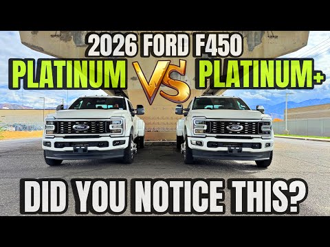 Видео: Ford F450 2026 года: Platinum против Platinum Plus: на что обратить внимание