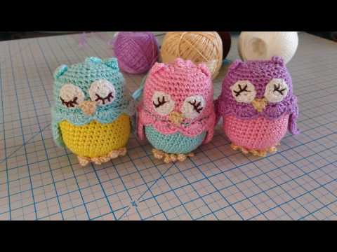 Видео: МК Погремушка-прорезыватель совушка. Вязание крючком. Слингобусы. Ч.2