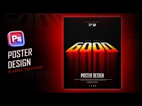 Видео: Дизайн постера в Photoshop | Дизайн постера с типографским эффектом I Кинопостер