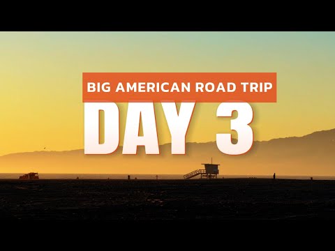 Видео: Большое дорожное путешествие по США. День 3. Лос-Анджелес