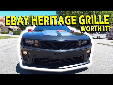 Видео: Установка решетки радиатора Camaro Heritage (eBay) и другие запчасти для ZL1