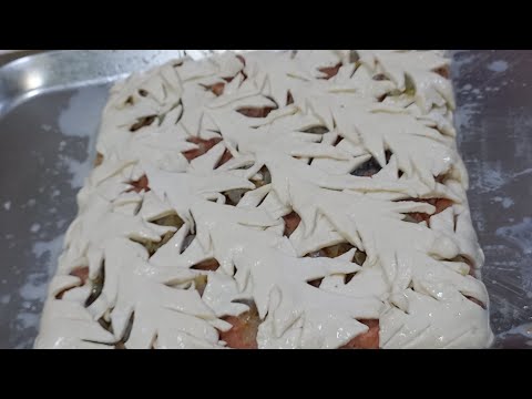 Видео: Пирог с горбушей из слоёно-дрожжевого теста/рецепт пирога