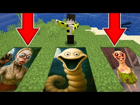Видео: ВЫБЕРИ ПРАВИЛЬНУЮ ЯМУ ГОЛОДНЫЙ ЧЕРВЬ СТРАШНАЯ СОСЕДКА ХАМУД ХАБИБИ ЕХЕ В МАЙНКРАФТ SCP